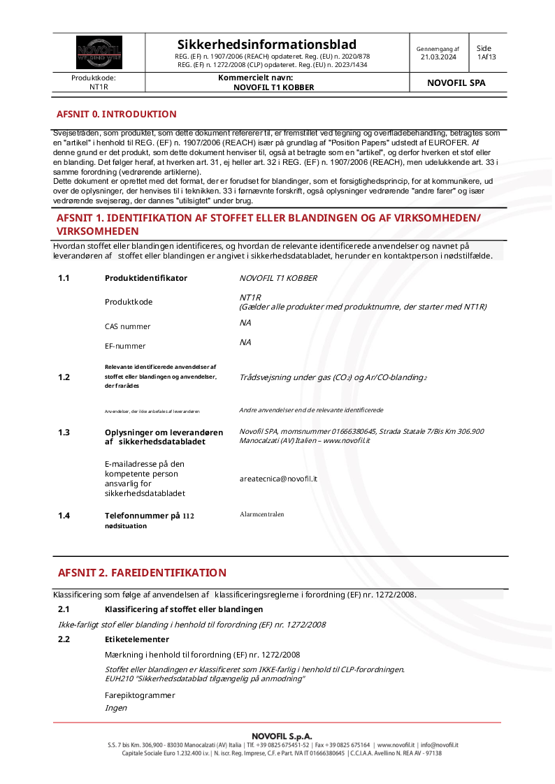 

DK SDS T1   Rev. okt 2024

