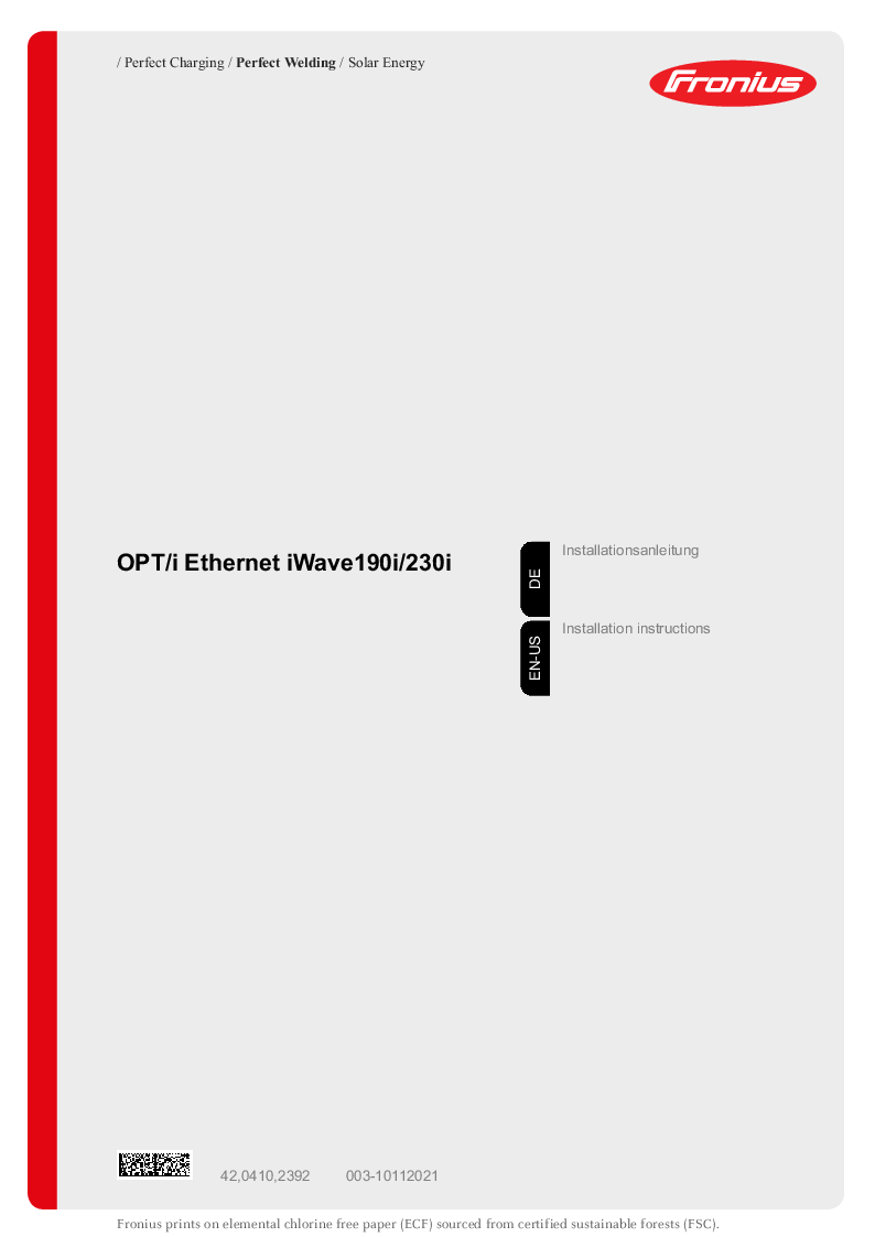 

OPTi Ethernet tilslutning iWave 230i

