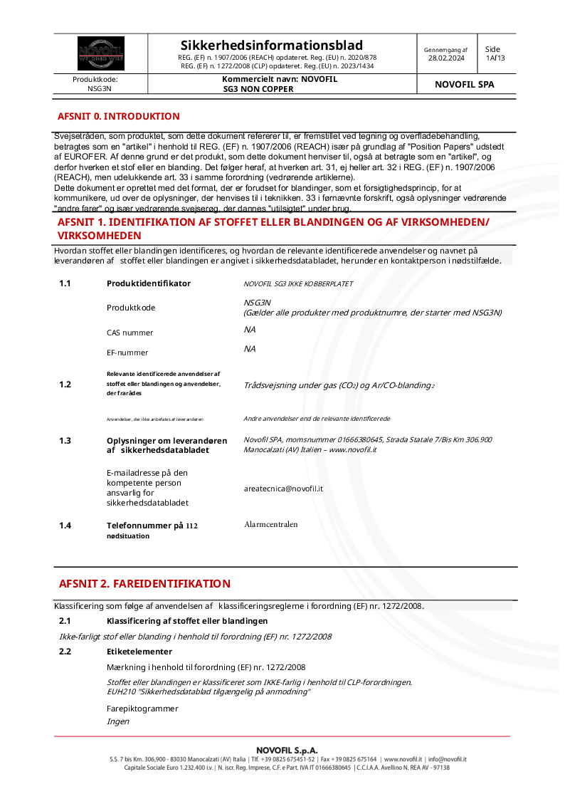 

DK SDS SG3 COPPER FREE   Rev. okt 2024

