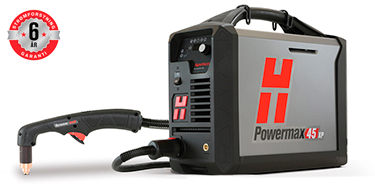 Hypertherm Powermax45 XP plasmaskærer inkl. 75° håndbrænder, 6,1 m