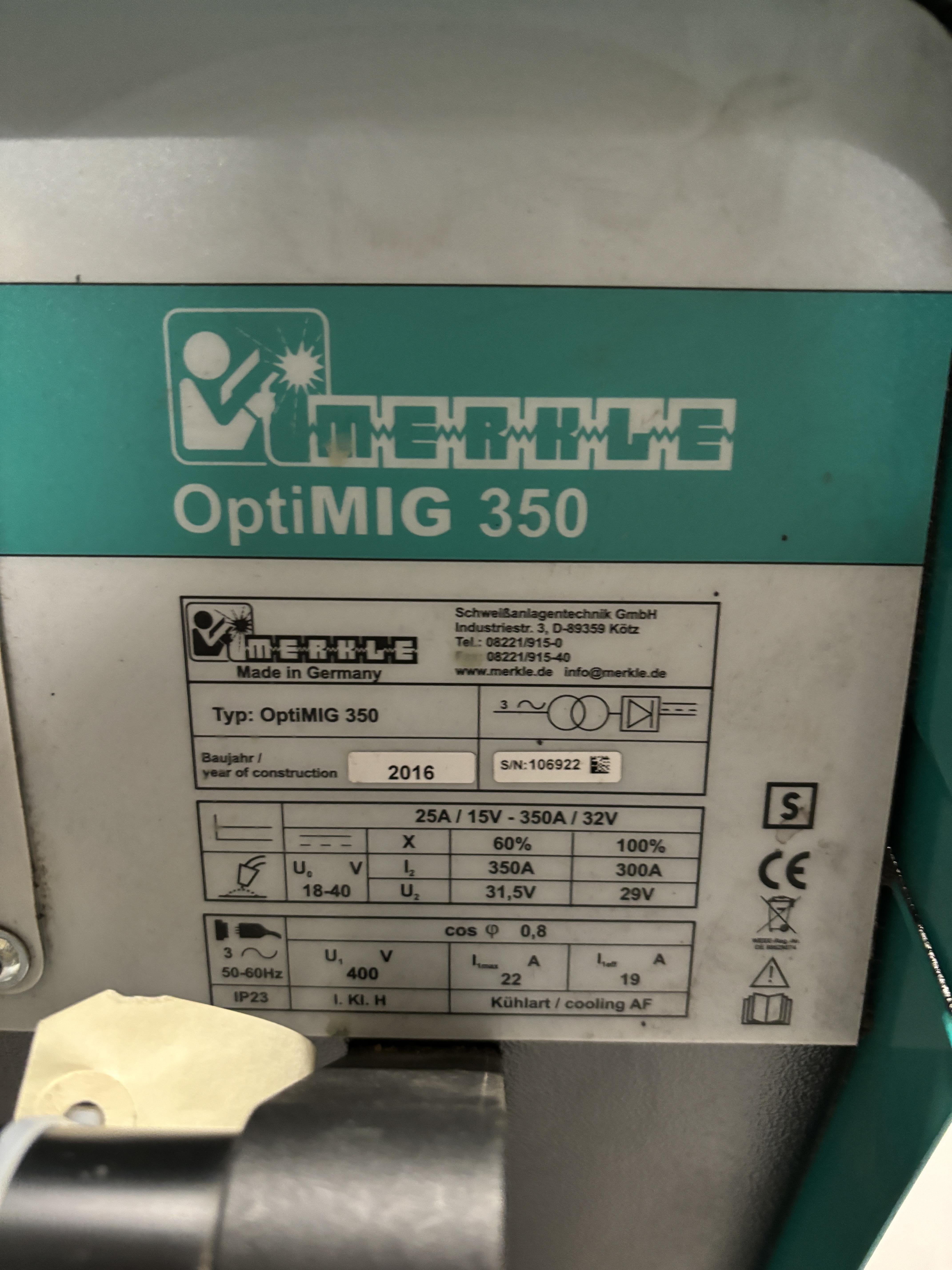 Merkle OptiMIG 350DW svejsemaskine